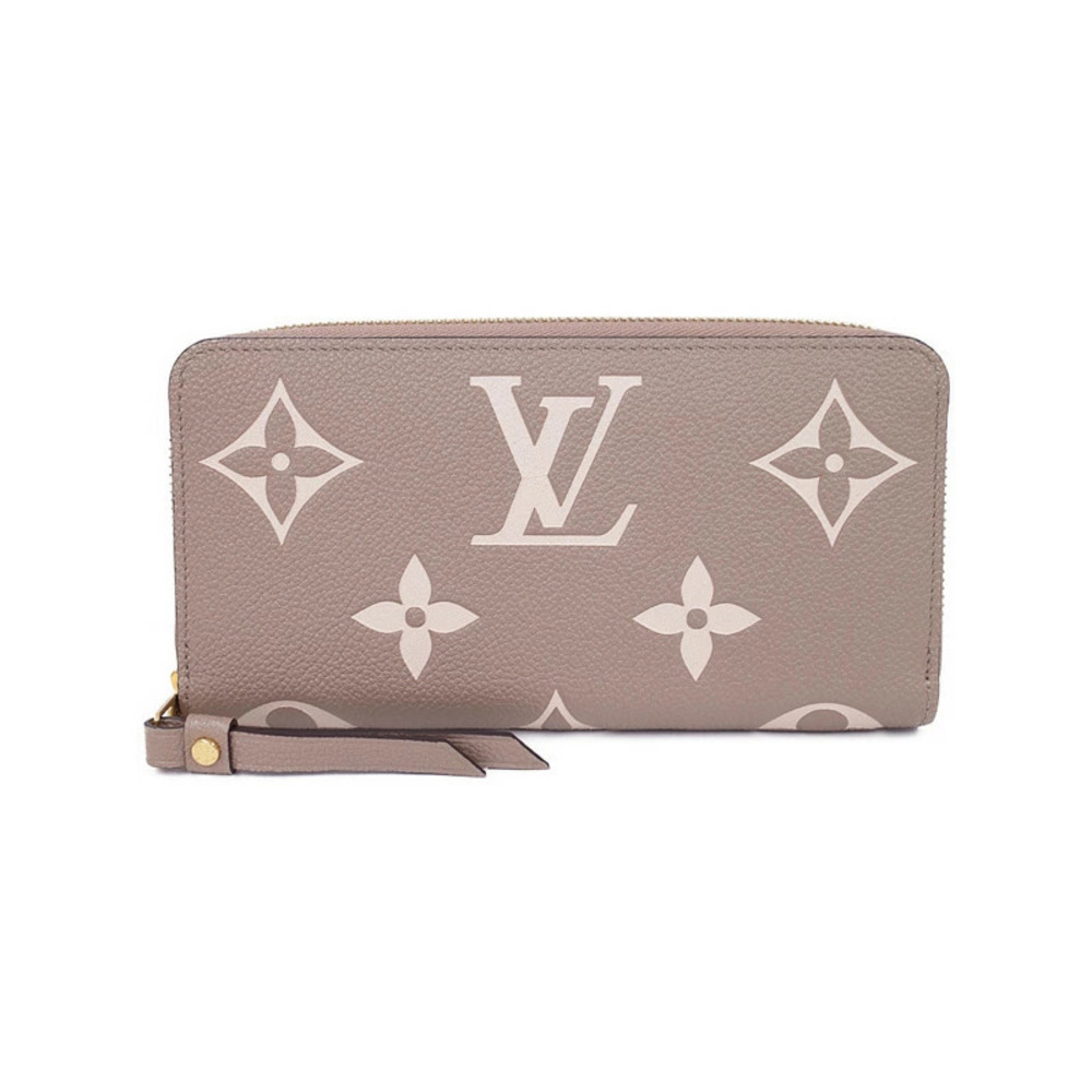 Louis Vuitton Bicolor Monogram Empreinte Zippy Wallet Round Zipper Long